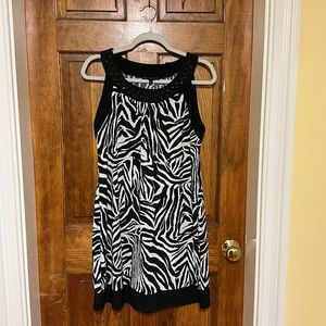 Dress or tunic zebra print L